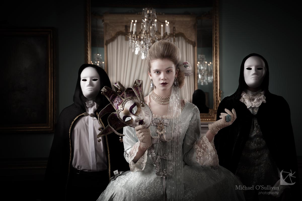 Above - "Masquerade" - Models: Leah McNamara with Robert Clarke & Vafa Lightfoot